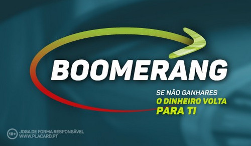 Placard Bonus Boomerang | 20€ Grátis p/ Apostas Desportivas