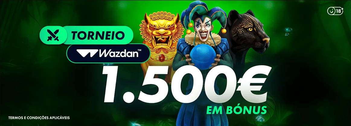 Torneio Wazdan Solverde | 1500€ em Bónus TODAS as Terças-Feiras