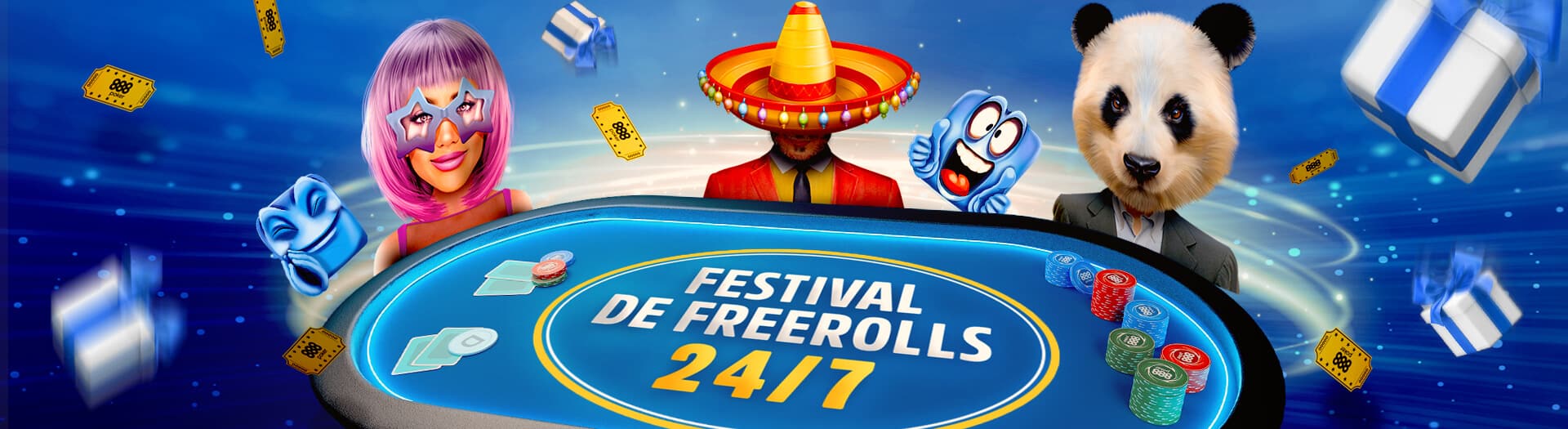 Festival de Freerolls 888Poker | +2.000€ TODAS as Semanas!