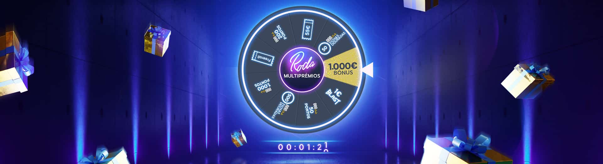 Roda Multiprémios 888Poker | Até 1000€ em Bónus